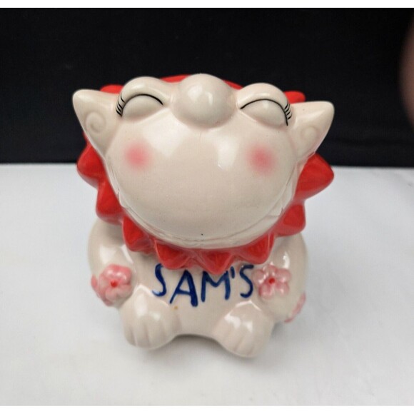 Sam's Restaurant Lion Dog Shisha Tiki Mug Ryukyu Islands Okinawa Japan with Logo - Picture 1 of 10